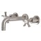 Kingston Brass KS8128NX Two-Handle Wall Mount Bathroom Faucet, Brushed Nickel KS8128NX - alternate 1